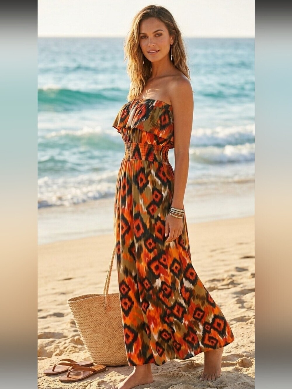 Poetry strapless maxi dress  sz Small
